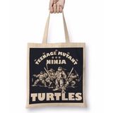 Baskı Dükkanı Ninja Turtes Old School Turtles Bez Kadın Günlük Çanta