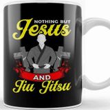 Baskı Dükkanı Nothing But Jesus And Jiu Jitsu Bjj Jiu Jitsu Kupa