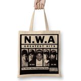 Baskı Dükkanı Nwa Greatest Hıts N666 Bez Çanta