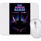 Baskı Dükkanı Old School Siyah Gamer Mouse Pad