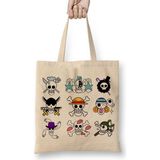 Baskı Dükkanı One Piece Full Skull Bez Çanta