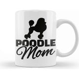 Baskı Dükkanı Poodle Mom 03 Porselen 330 ml Beyaz Kupa Bardak