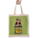 Baskı Dükkanı Popeye Spinach Temel Reis Bez Çanta