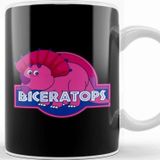 Baskı Dükkanı Porselen Beyaz Biceratops Pride Dinosaur Kupa Bardak
