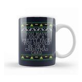 Baskı Dükkanı Pretty Face Elf Quote Christmas Knit Kupa
