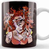 Baskı Dükkanı Red Head Tattooed Inked Redhead Red Hair Ginger Irish Kupa