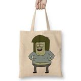 Baskı Dükkanı Regular Show Muscleman Bez Kadın Günlük Çanta