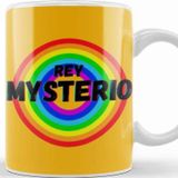 Baskı Dükkanı Rey Mysterio Vintage Retro Rainbow Style Warriors Design Wrestlers Gift Kupa