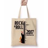Baskı Dükkanı Rock N Roll 2017 Bez Çanta