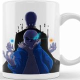 Baskı Dükkanı Sans Gaster Undertale Porselen 330 ml Beyaz Kupa Bardak