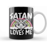 Baskı Dükkanı Satan Loves Me Baphomet Kupa