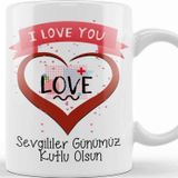 Baskı Dükkanı Sevgililer Günü Sevgiliye Hediye 0020 Kupa