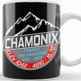 Baskı Dükkanı Ski Chamonix Mont Blanc Skiing Paradise Kupa