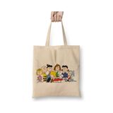 Baskı Dükkanı Snoopy And Friends 03 Bez Çanta Uzun Saplı