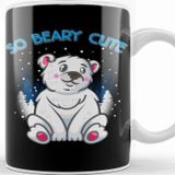 Baskı Dükkanı So Beary Cute Adorable Polar Bear Cub Pun Kupa