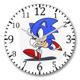 Baskı Dükkanı Sonic Film Bombeli Gerçek Cam Duvar Saati