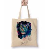 Baskı Dükkanı Space Cat Kedi Bez Çanta