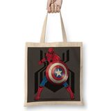 Baskı Dükkanı Spider Man Captain Underoos Bez Çanta