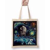 Baskı Dükkanı Star Wars Van Gogh Never Saw Bez Çanta