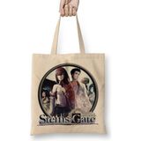 Baskı Dükkanı Steins Gate Bez Uzun Saplı Krem Rengi Çanta