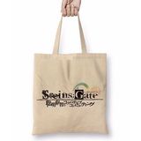 Baskı Dükkanı Steins Gate Death Note One Piece Tokyo Ghoul Bez Uzun Saplı Krem Rengi Çanta