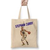 Baskı Dükkanı Stephen Curry 03 Bez Uzun Saplı Krem Rengi Çanta