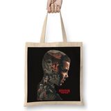 Baskı Dükkanı Stranger Things 2 Bez Uzun Saplı Krem Rengi Çanta