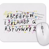 Baskı Dükkanı Stranger Things Alphabet Christmas Lights Mouse Pad