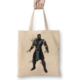 Baskı Dükkanı Sub Zero Bez Uzun Saplı Krem Rengi Çanta