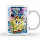Baskı Dükkanı Sünger Bob Sponge Bob 02 Beyaz Porselen Kupa Bardak