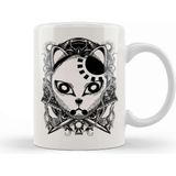 Baskı Dükkanı Tanjiro Kamado Engraving Demon Slayer Mask Dark Kupa