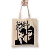 Baskı Dükkanı The Blues Brothers Siyah Beyaz Bez Çanta