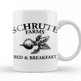 Baskı Dükkanı The Office Schrute Farms Bed Breakfast Porselen Beyaz Kupa Bardak