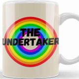 Baskı Dükkanı The Undertaker Vintage Retro Rainbow Style Warriors Design Wrestlers Gift Kupa