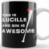 Baskı Dükkanı This Is Lucille And She Is Awesome Walking Dead Kupa