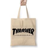 Baskı Dükkanı Thrasher Skateboard Magazin Bez Çanta