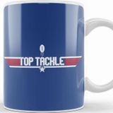 Baskı Dükkanı Top Gun Top Tackle Rugby Ball Logo Kupa Bardak