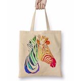 Baskı Dükkanı Trius Animals Zebra Bez Çanta