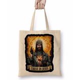 Baskı Dükkanı Trust In Jesus Walking Dead Bez Çanta