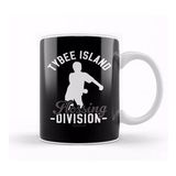 Baskı Dükkanı Tybee Island Flossing Division Porselen Beyaz Kupa Bardak