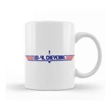 Baskı Dükkanı Ud 4l Cheyenne Topgun Logo Aliens Porselen Beyaz Kupa Bardak