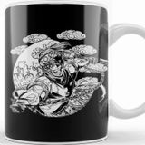 Baskı Dükkanı Uzui Tengen Black And White Demon Slayer Kupa