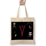 Baskı Dükkanı V For Vendetta Blood In V Bez Çanta