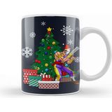 Baskı Dükkanı Vega Around The Christmas Tree Street Fighter Kupa Bardak