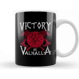 Baskı Dükkanı Victory Or Valhalla Norse Mythology Warrior Viking Kupa Bardak