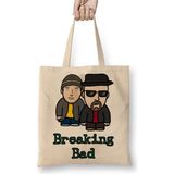 Baskı Dükkanı Walter White E Jesse Pinkman Breaking Bad Bez Çanta
