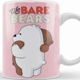 Baskı Dükkanı We Bare Bears 07 Beyaz Porselen Kupa Bardak