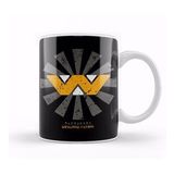 Baskı Dükkanı Weyland Yutani Retro Japanese Alien Beyaz Porselen Kupa Bardak