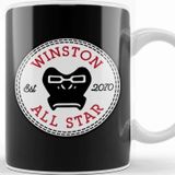 Baskı Dükkanı Winston Overwatch All Star Converse Beyaz Porselen Kupa Bardak