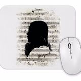 Baskı Dükkanı Wolfgang Amadeus Mozart Piyano Müzik Notaları Mouse Pad